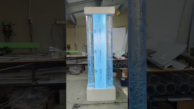 Инсталяция из колонн 150 мм и пузырьковых панелей смотреть онлайн