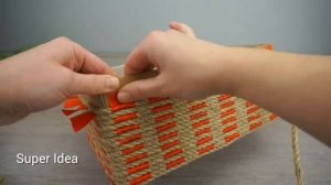 Оригинальные Корзинки из джутового шпагата своими руками