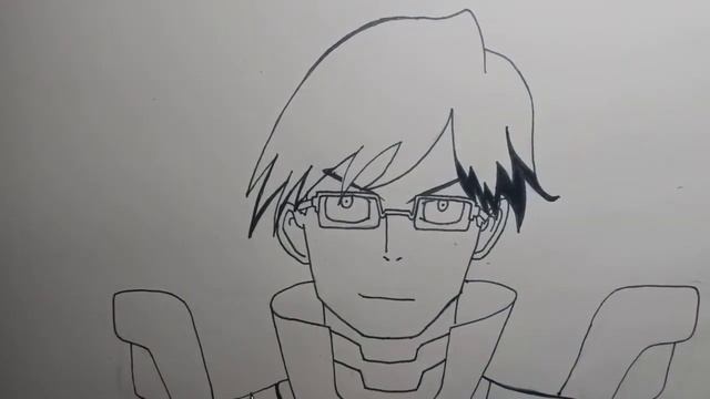 How to draw Iida Tenya from Boku No Hero Academia смотреть онлайн