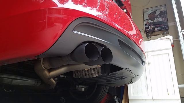 Bmw 135 n54 Afe exhaust, completly catless. смотреть онлайн