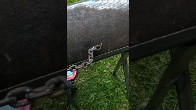 Первая часть мангал собственноручно из балона. Первый блин.... смотреть онлайн