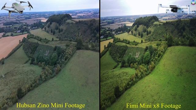 Best & True Compare  New 2021 Hubsan Zino Mini Pro VS Fimi Mini X8 Drone, 4k Ultra HD + Side By Sid