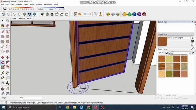 Sketchup Tutorial For Beginners Part-4 | How To Create Door With Frame | Sketchup door create смотреть онлайн