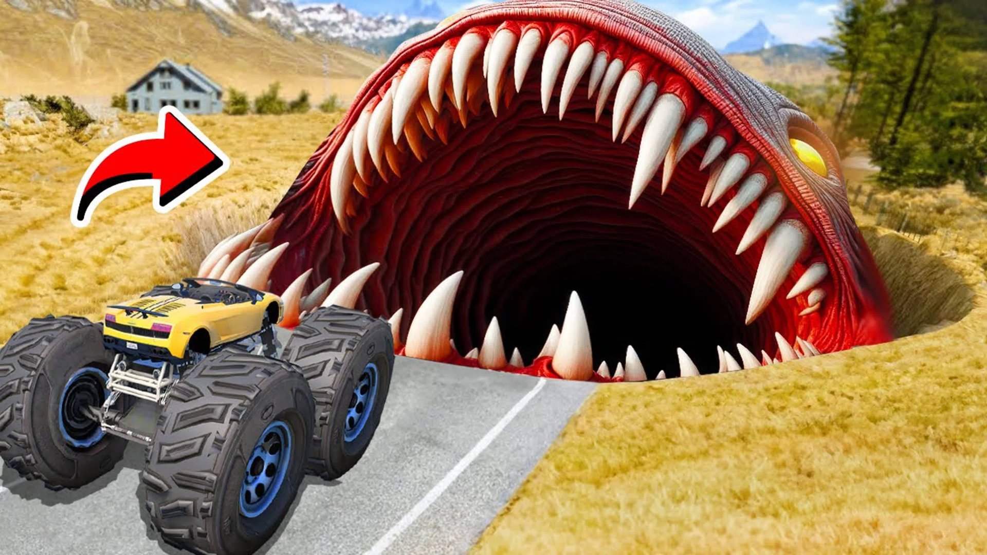 Сможет ли ламба проехать огромную яму пожиратель в гта 5 ? - эксперимент в gta 5 смотреть онлайн