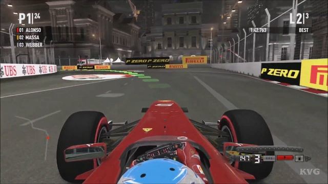 F1 2011 - Marina Bay Street Circuit - Singapore (Singapore Grand Prix) - Gameplay смотреть онлайн