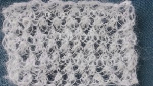 Связать красивый узор спицами из мохера