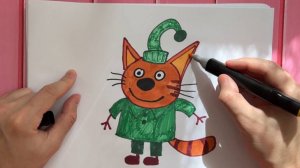 Рисуем Компота из мультфильма Три кота