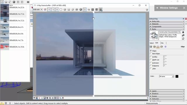 How to setup exterior light. vray for sketchup 2.0 วิธีจัดแสงงานภายนอก смотреть онлайн
