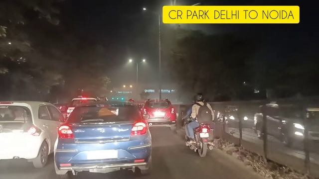 Night view of delhi /Driving CR Park Delhi To Noida/Enjoy смотреть онлайн