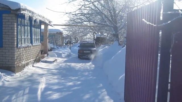 Показываю свое село. Еду в соседнее село за молоком. Зимний морозный день. смотреть онлайн
