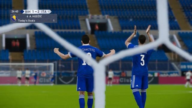 Bosnia & Herzegovina vs Italy | UEFA Nations League 2020/21 | PES 2021 смотреть онлайн
