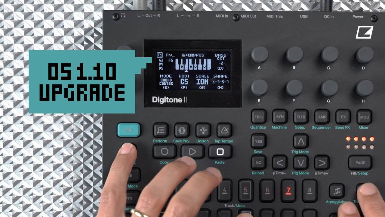 Elektron Digitone II OS v1.10 Upgrade