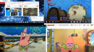 up to faster 114 parison to spongebob and the patrick star show