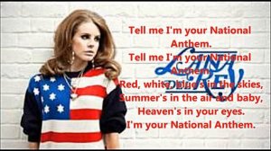 Lana Del Rey  - National Anthem Karaoke Instrumental With Lyrics