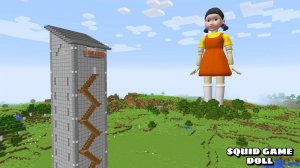ВЫЖИВШАЯ ИЗ ИГРЫ В КАЛЬМАРА КУКЛА в Майнкрафте (#Minecraft)
