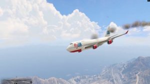 САМОЛЁТ УПАЛ В ОЗЕРО!! гта 5 (МОДЫ) Grand Theft Auto V