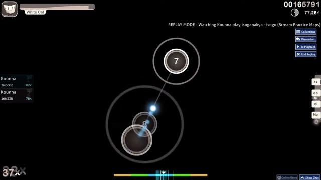 Osu stream speed benchmark 17.33tps (260bpm) смотреть онлайн