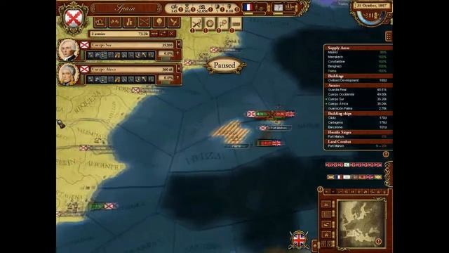 Let's play march of the Eagles as Spain part 3 смотреть онлайн