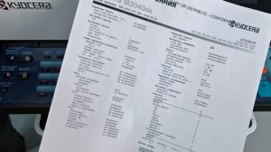 Kyocera: Печать страницы состояния | M2040dn