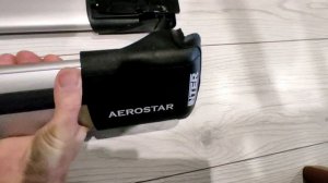 Багажник INTER AeroStar R57 Silver на рейлинги с просветом - распаковка, из чего состоит.