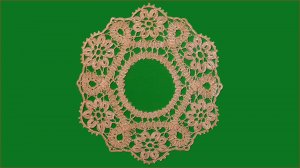 Воротник брюггским кружевом крючком. Часть 1.