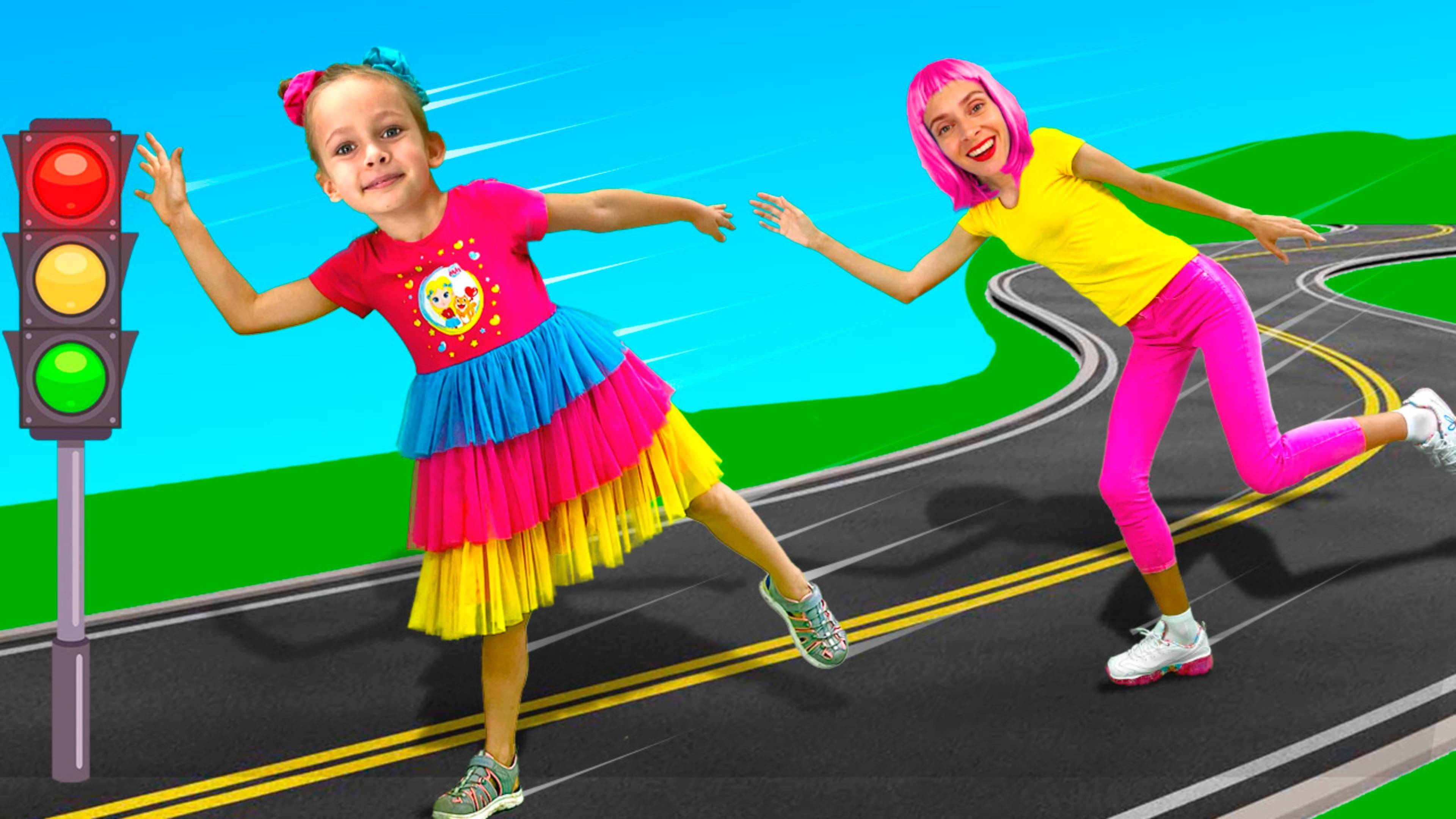 Песня о безопасности дорожного движения + Еще больше детских стишков и песенок для детей|Майя и Маша смотреть онлайн