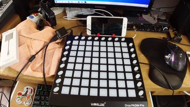 วิธีใช้ LanchPAD Worlde Orca PAD64 Pro กับ App GarageBand смотреть онлайн