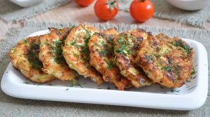 🍗 Нежные куриные оладушки с кабачком на ужин