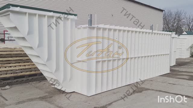 Купить большой погреб пластиковый Фермер ТИТАН [видео ОБЗОР погреба 6000х2400 с перегородкой внутри] смотреть онлайн