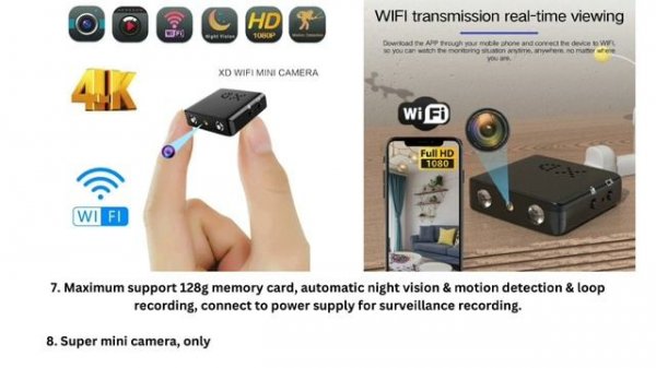 Mini ip Cam XD WiFi Night Vision Camera IR-CUT Motion Detection Security Camcorder HD Video Recorde