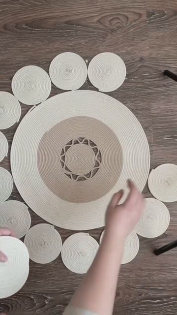 Ковер из хлопкового шнура своими руками ✨ смотреть онлайн