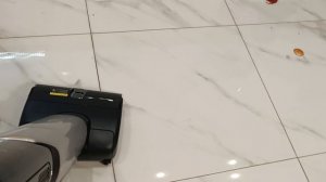 Пример уборки вертикальным пылесосом Trouver X4 Pro. Сложные и влажные пятна