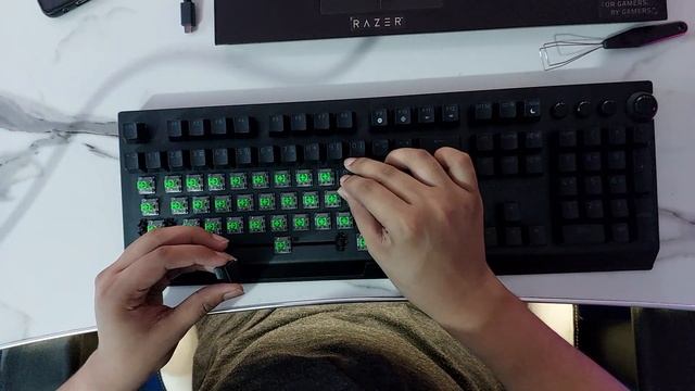 Razer Blackwidow V3 Pro Keycaps Cleanup