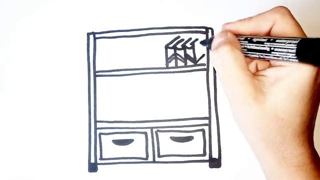 HOW TO DRAW A CABINET \ CÓMO DIBUJAR UN GABINETE \ COMMENT DESSINER UNE ARMOIRE смотреть онлайн