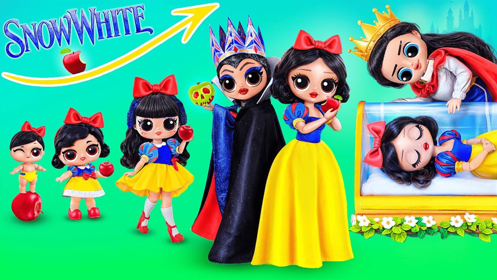 Белоснежка растет! Поделки для кукол ЛОЛ! смотреть онлайн