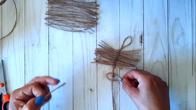 Идеальный листочек из джутового шпагата. Yarn sheet. смотреть онлайн