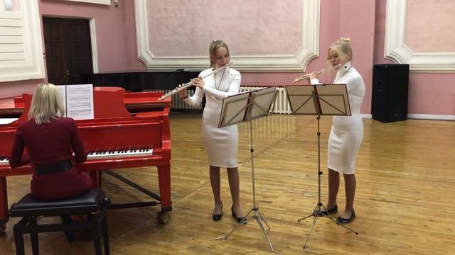 Й К Ф Бах Трио соната до мажор, 1 часть Богданова Виктория, Файзуллина Полина г Красноярск смотреть онлайн