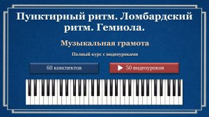 Пунктирный ритм. Ломбардский ритм. Гемиола.