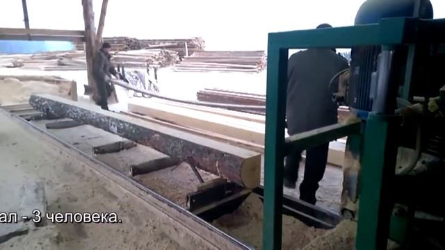 Пилорма горизонтальная с дисковыми пилами ДПА