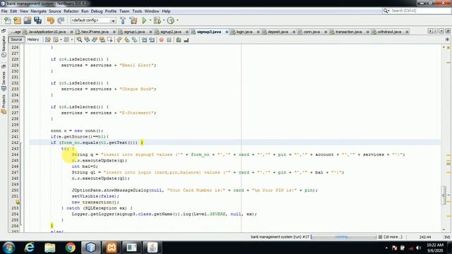 #17- Bank management System Project in JAVA. смотреть онлайн