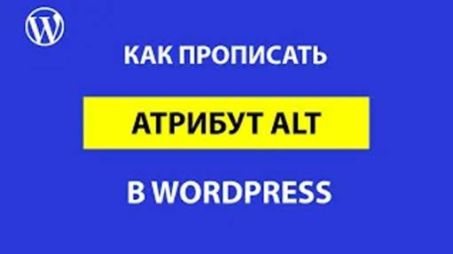 Атрибут ALT в WordPress – как и где правильно его прописывать смотреть онлайн