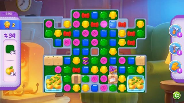 Homescapes Level 393 (No Boosters) - Hard смотреть онлайн