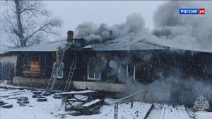 В Яранске из-за короткого замыкания загорелся 2-квартирный дом