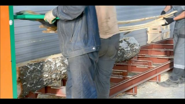 Станок для распиловки леса с поворотным диском ПДПУ