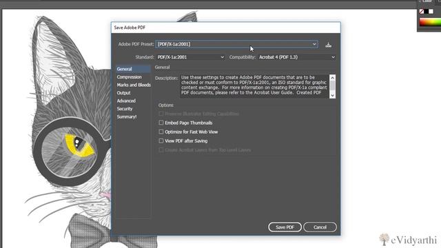 How to Save File as PDF in Adobe Illustrator - Online Free tutorial Chapter 14 Video 4 смотреть онлайн