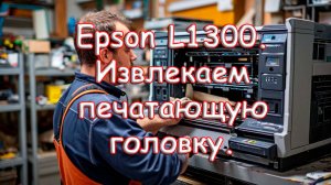 Epson L1300. Извлекаем печатающую головку.