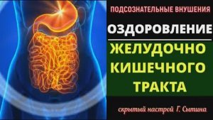 ИСЦЕЛЕНИЕ ЖЕЛУДОЧНО КИШЕЧНОГО ТРАКТА*ЖКТ*СКРЫТЫЙ НАСТРОЙ СЫТИНА*САБЛИМИНАЛ