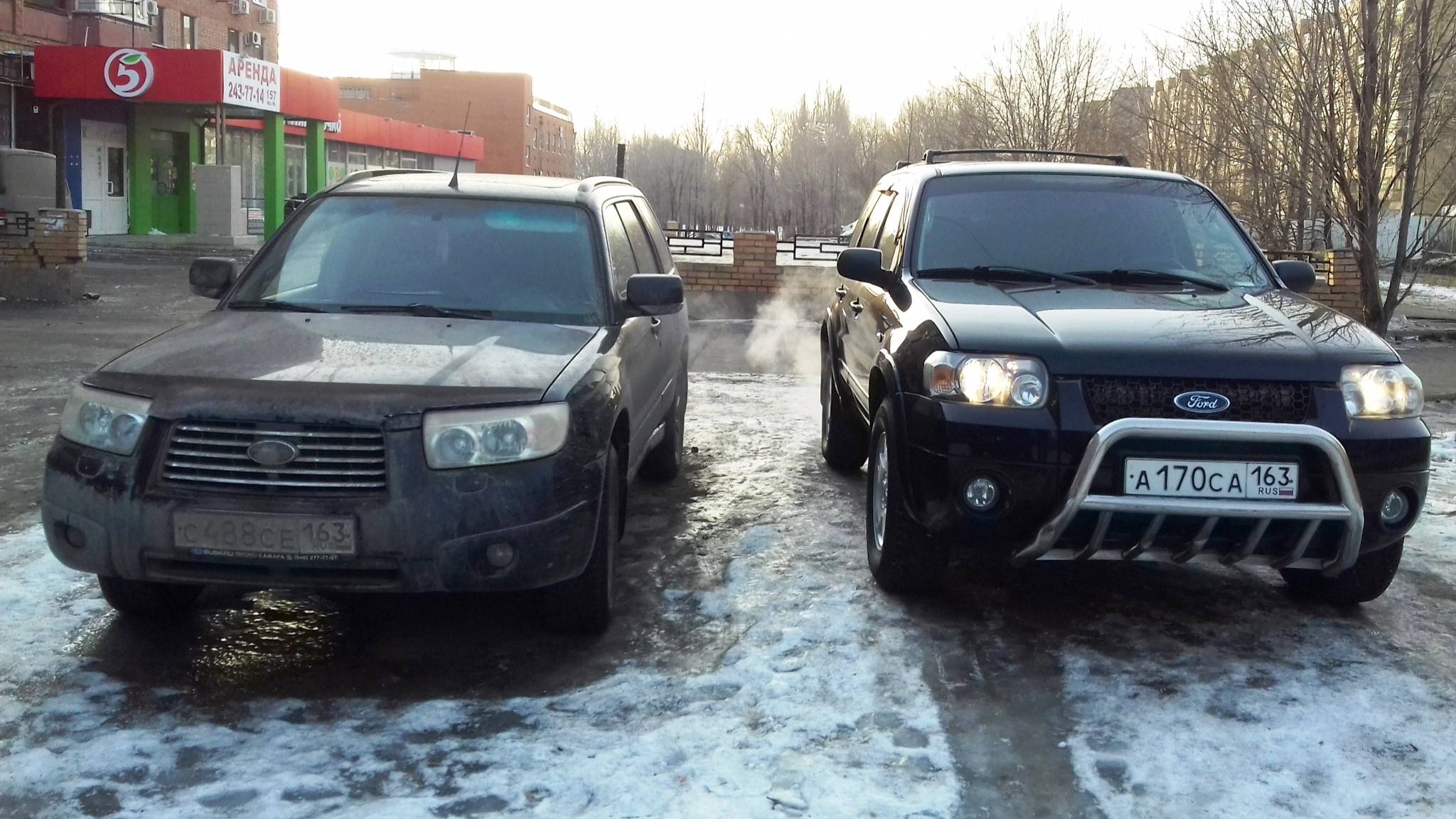 Subaru Forester SG Vs Ford Maverick TM1 - сравнительная геометрия