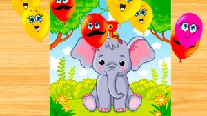 Пазлы для малышей/ Пазл Слонёнок собираем / развивающее видео для детей