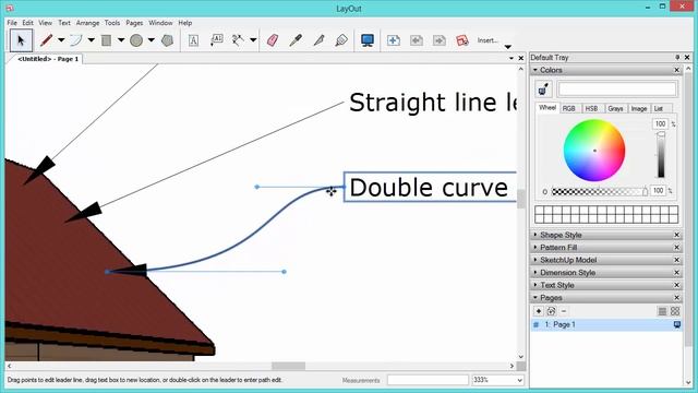 How to Create Different Shapes For Leader Lines in LayOut смотреть онлайн